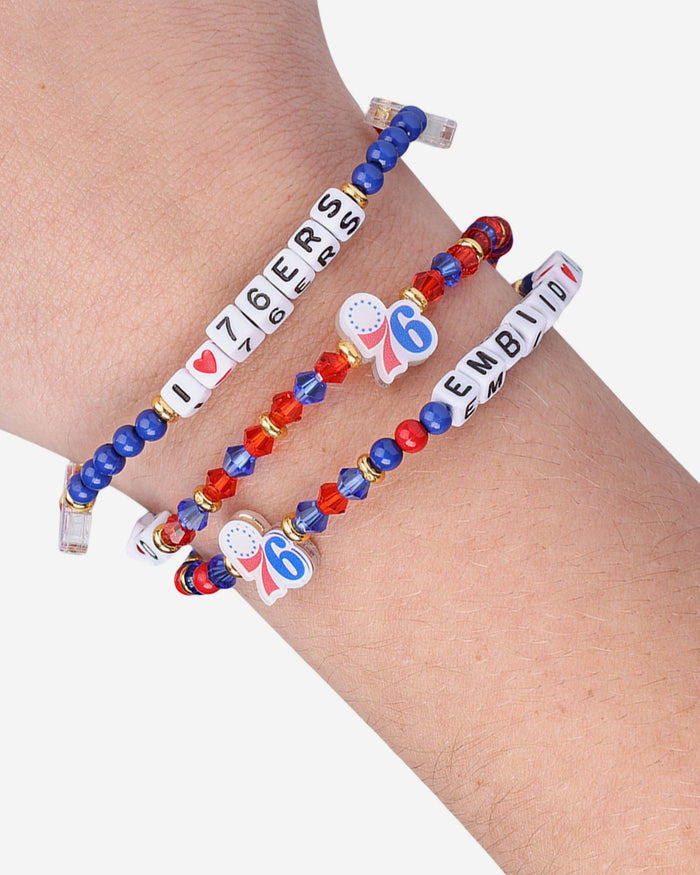 Joel Embiid & Tyrese Maxey Philadelphia 76ers 3 Pack Player Friendship Bracelet FOCO - FOCO.com