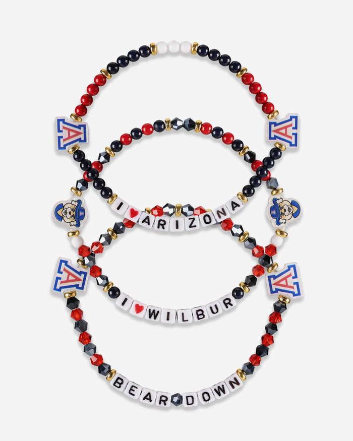 Arizona Wildcats 3 Pack Friendship Bracelet FOCO - FOCO.com