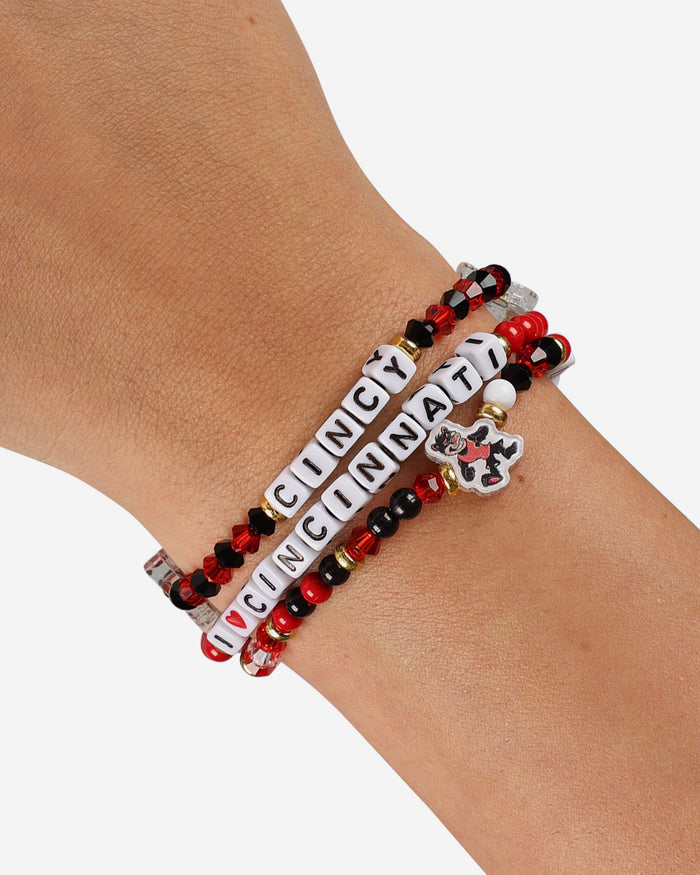 Cincinnati Bearcats 3 Pack Friendship Bracelet FOCO - FOCO.com