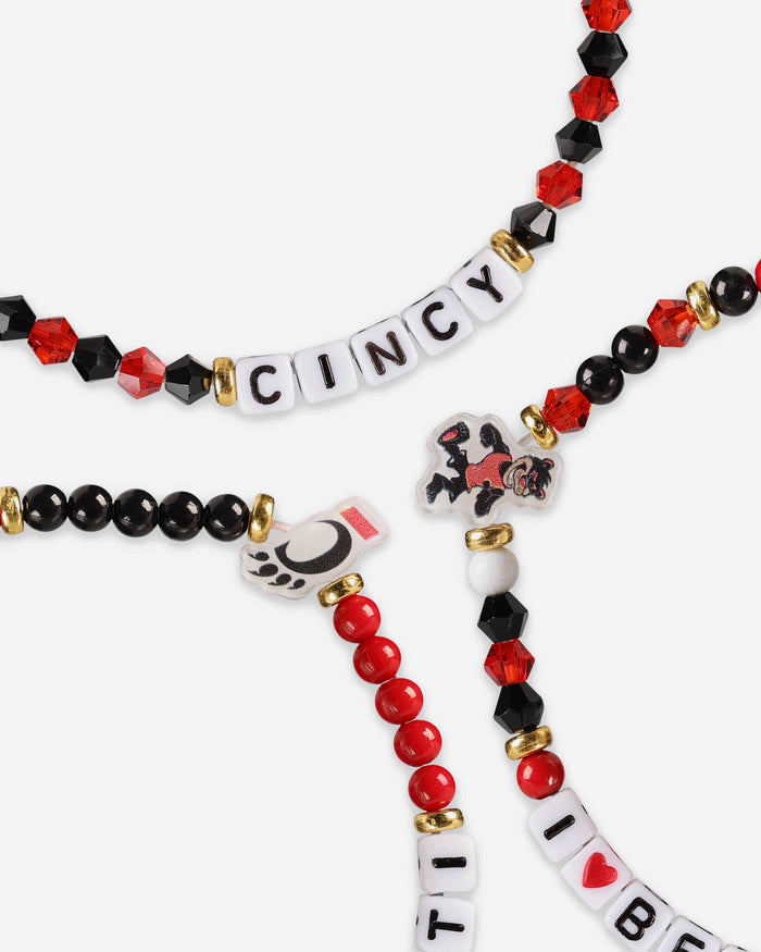 Cincinnati Bearcats 3 Pack Friendship Bracelet FOCO - FOCO.com