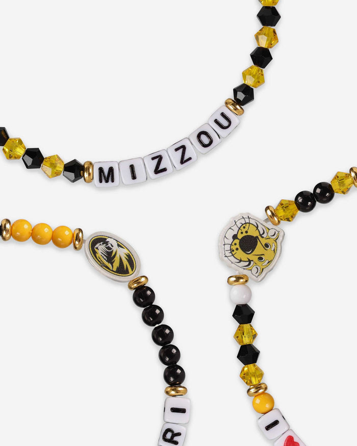 Missouri Tigers 3 Pack Friendship Bracelet FOCO - FOCO.com