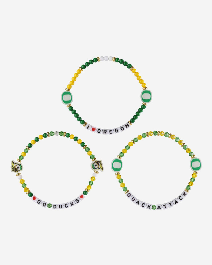 Oregon Ducks 3 Pack Friendship Bracelet FOCO - FOCO.com