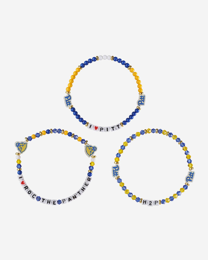 Pittsburgh Panthers 3 Pack Friendship Bracelet FOCO - FOCO.com