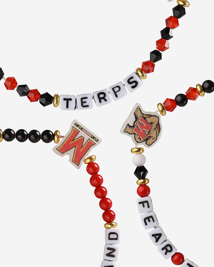 Maryland Terrapins 3 Pack Friendship Bracelet FOCO - FOCO.com