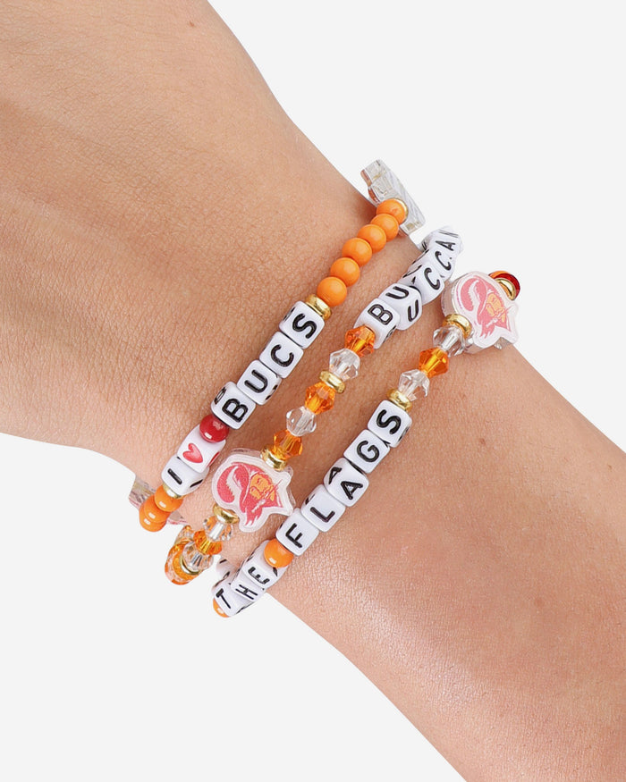 Tampa Bay Buccaneers Creamsicle 3 Pack Friendship Bracelet FOCO - FOCO.com