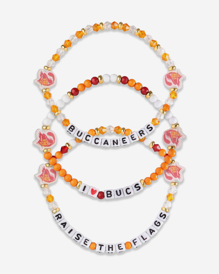 Tampa Bay Buccaneers Creamsicle 3 Pack Friendship Bracelet FOCO - FOCO.com