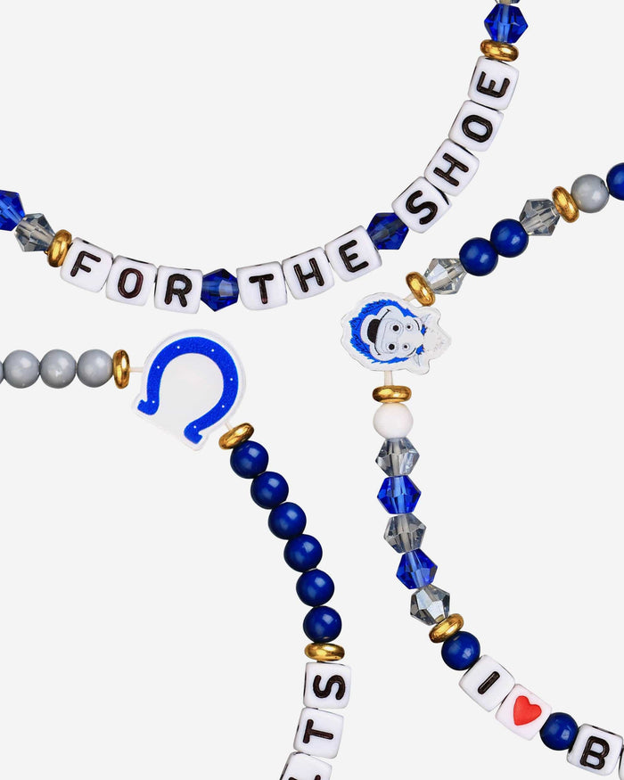 Indianapolis Colts 3 Pack Friendship Bracelet FOCO - FOCO.com