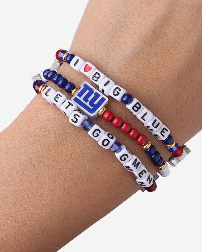 New York Giants 3 Pack Friendship Bracelet FOCO - FOCO.com