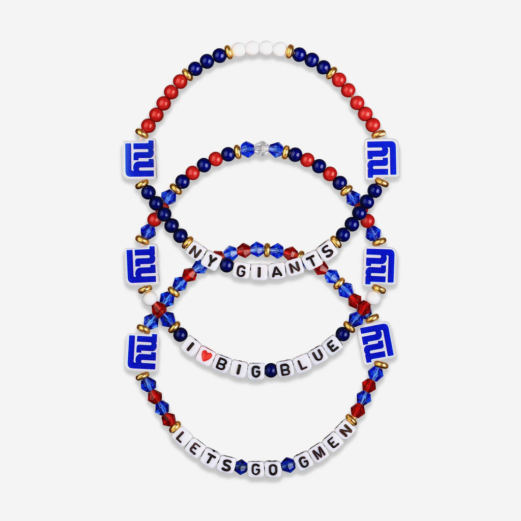 New York Giants 3 Pack Friendship Bracelet FOCO - FOCO.com