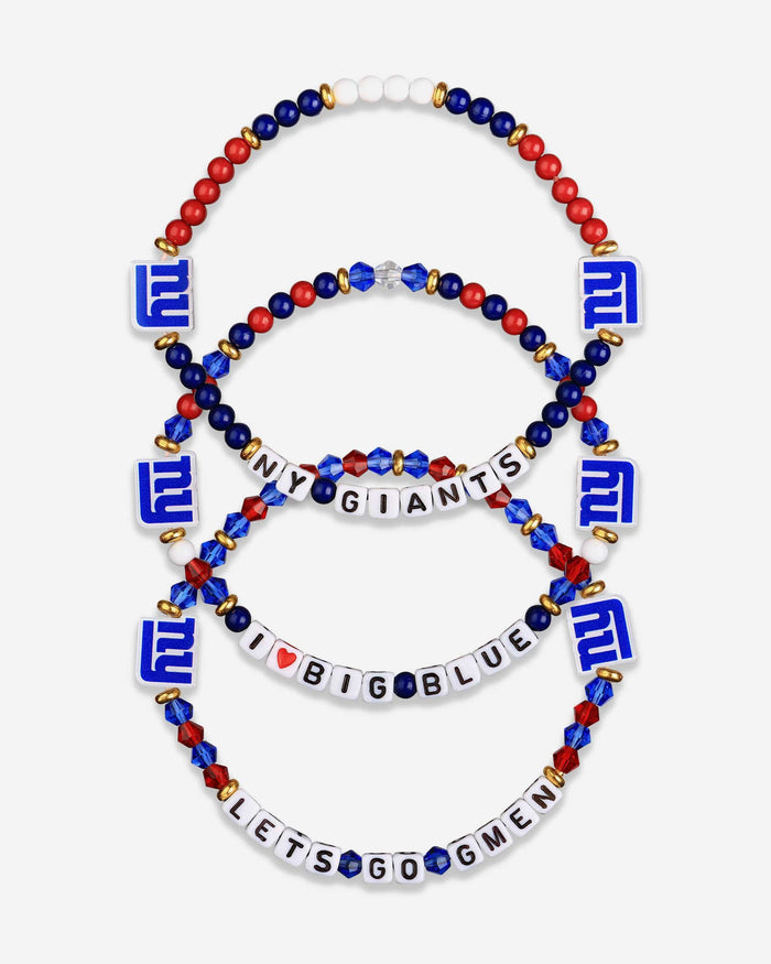 New York Giants 3 Pack Friendship Bracelet FOCO - FOCO.com