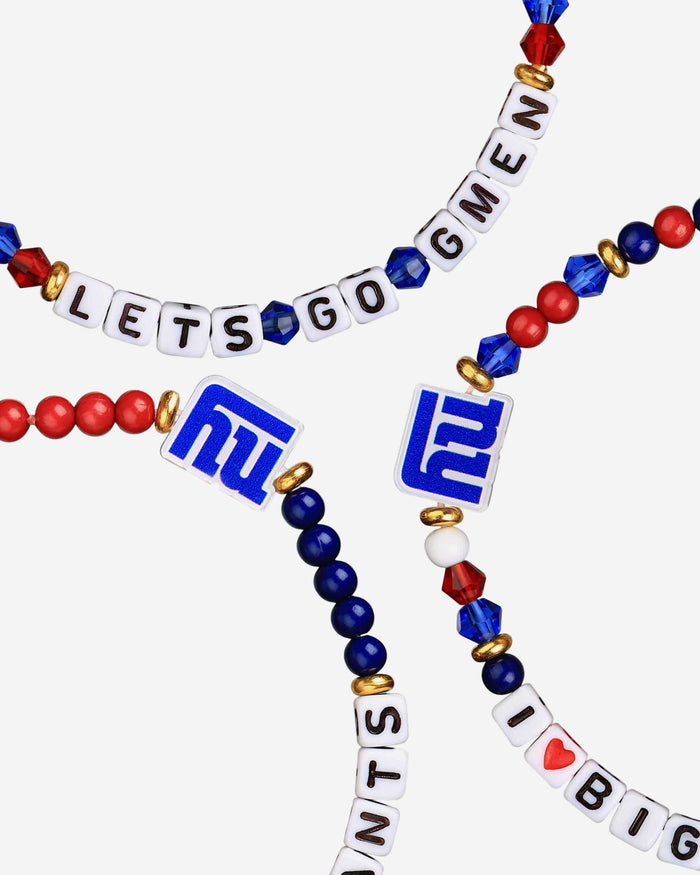 New York Giants 3 Pack Friendship Bracelet FOCO - FOCO.com