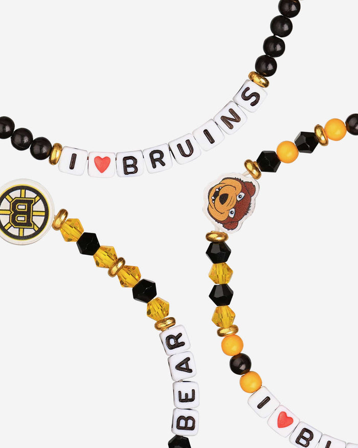 Boston Bruins 3 Pack Friendship Bracelet FOCO - FOCO.com