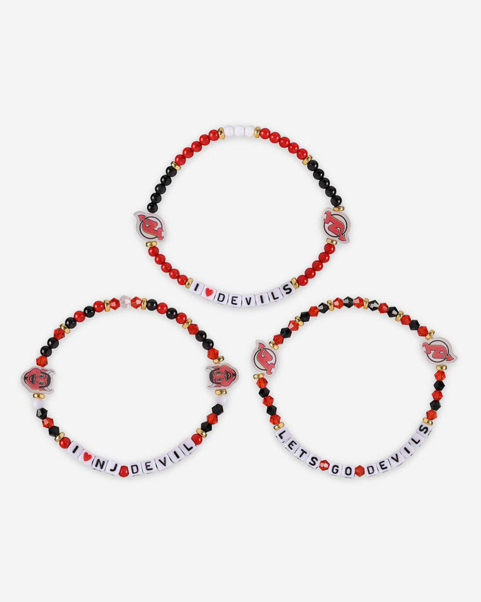 New Jersey Devils 3 Pack Friendship Bracelet FOCO - FOCO.com