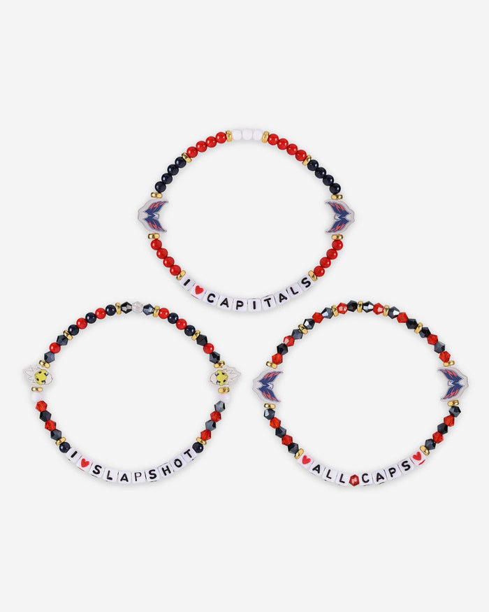 Washington Capitals 3 Pack Friendship Bracelet FOCO - FOCO.com