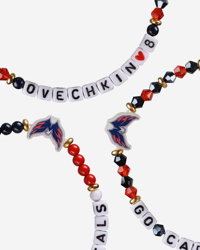 Alex Ovechkin Washington Capitals 3 Pack Player Friendship Bracelet FOCO - FOCO.com