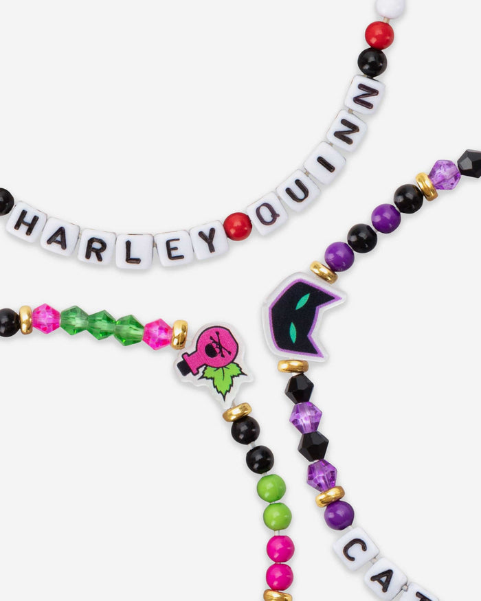 Harley Quinn™ & Catwoman™ & Poison Ivy™ DC 3 Pack Friendship Bracelet FOCO - FOCO.com