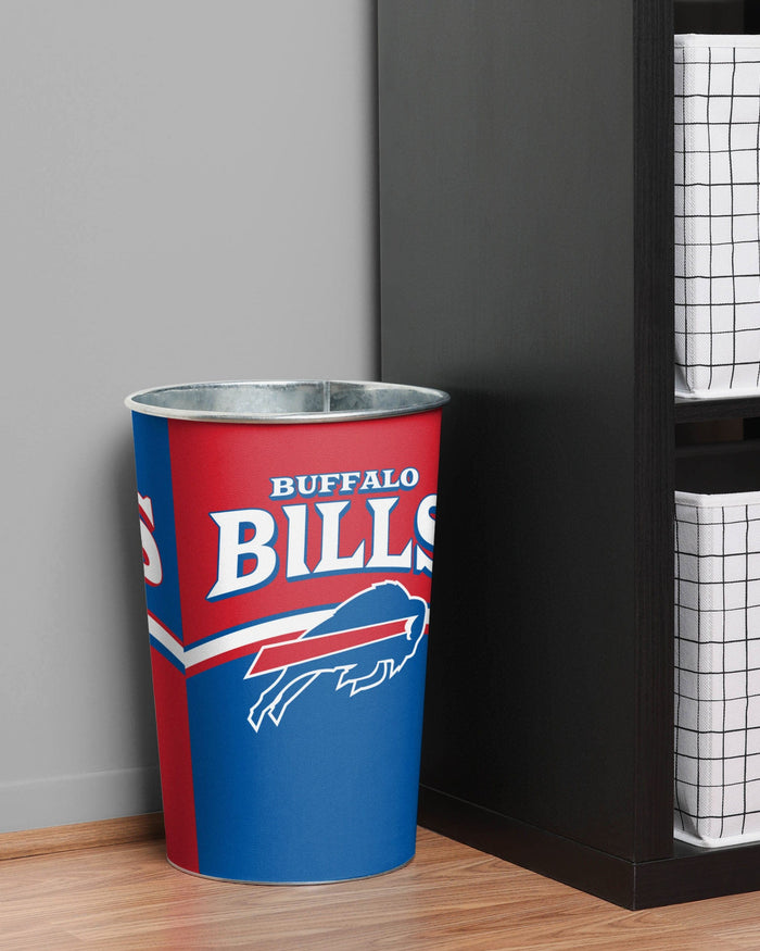 Buffalo Bills Team Stripe Trash Can FOCO - FOCO.com