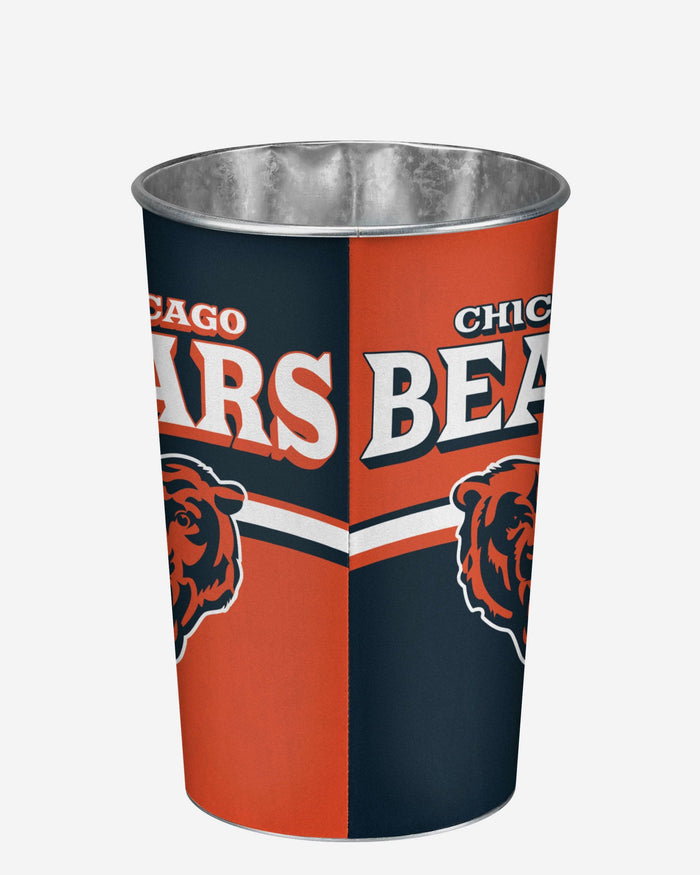 Chicago Bears Team Stripe Trash Can FOCO - FOCO.com
