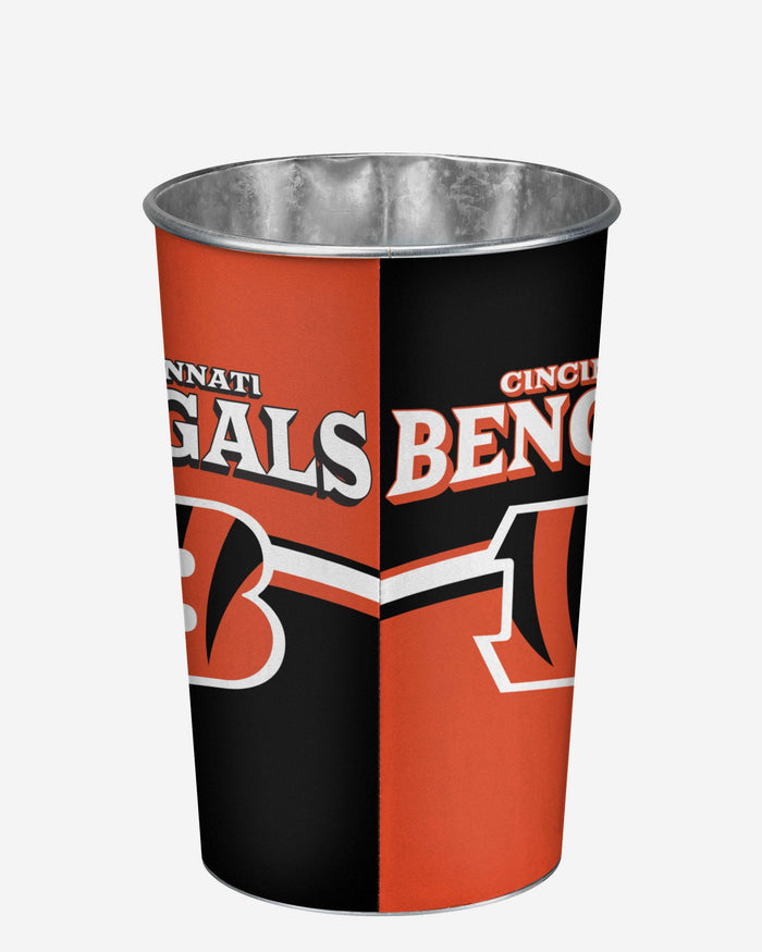 Cincinnati Bengals Team Stripe Trash Can FOCO - FOCO.com