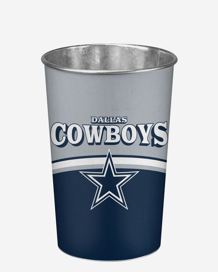 Dallas Cowboys Team Stripe Trash Can FOCO - FOCO.com