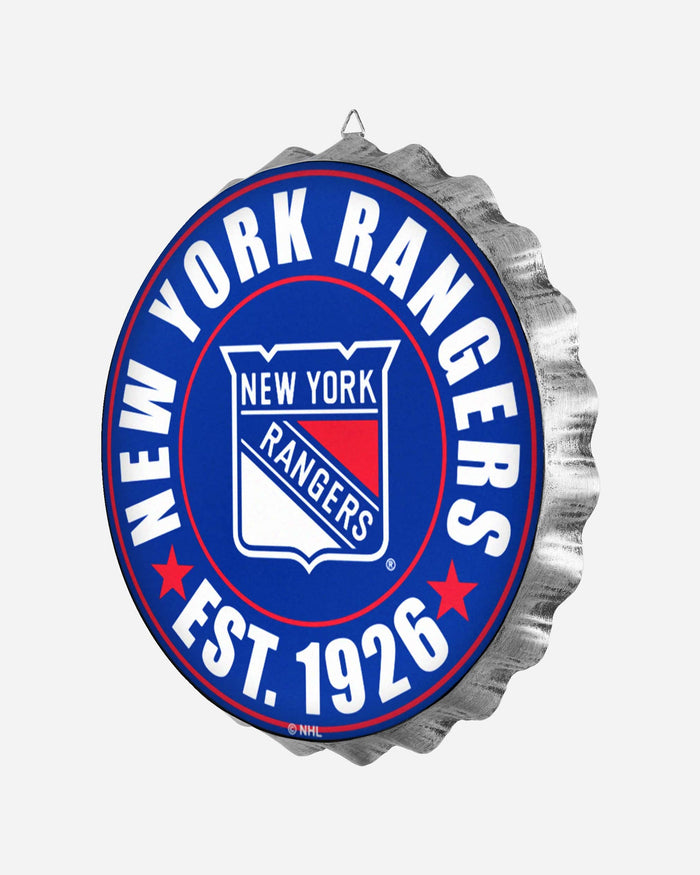 New York Rangers Bottle Cap Wall Sign FOCO - FOCO.com