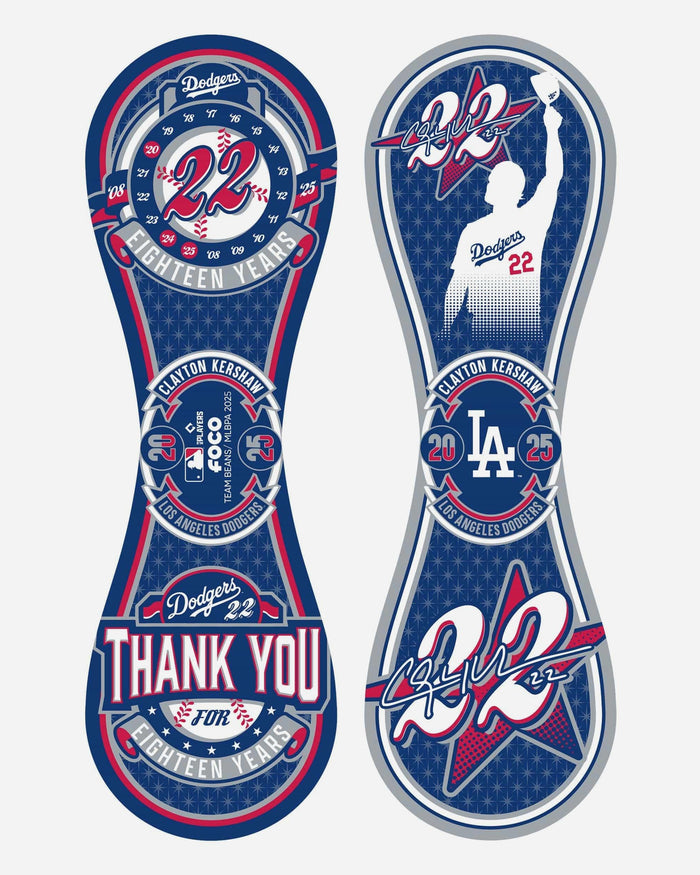 Clayton Kershaw Los Angeles Dodgers Retirement Image Baseball FOCO - FOCO.com
