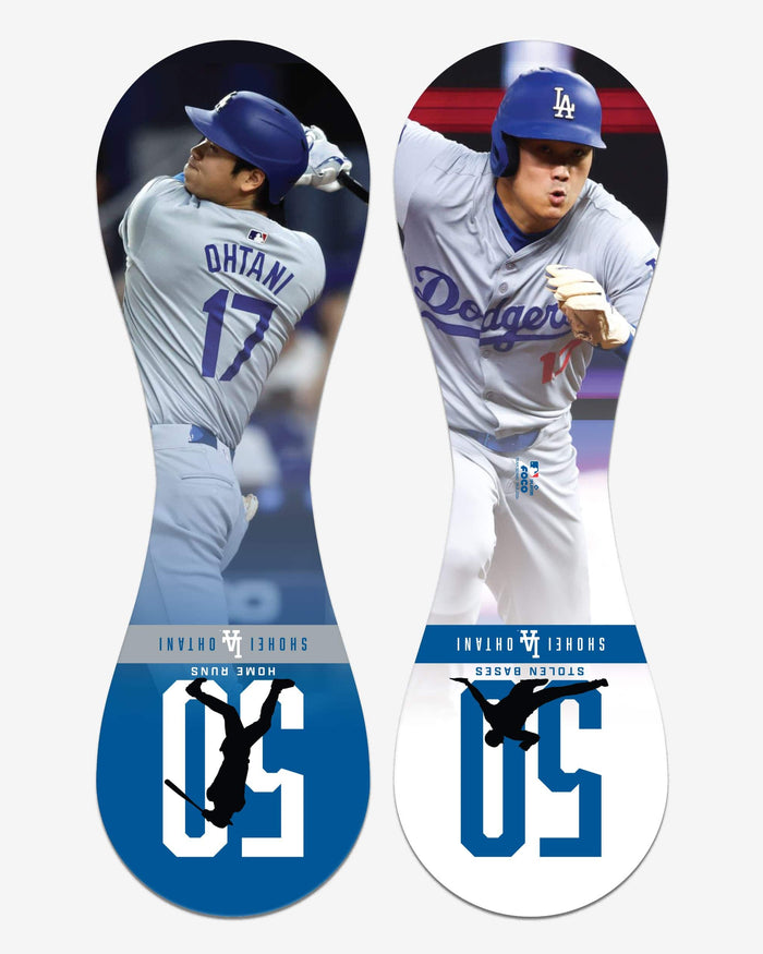 Shohei Ohtani Los Angeles Dodgers 50 Home Runs & 50 Stolen Bases Picture Baseball FOCO - FOCO.com