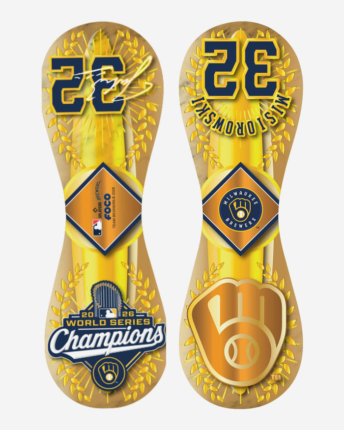 Jacob Misiorowski Milwaukee Brewers 2026 World Series Champions Player Baseball FOCO - FOCO.com