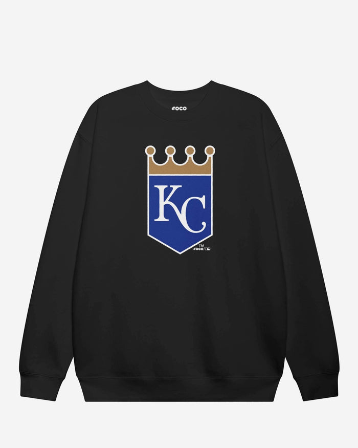 Kansas City Royals 2006 Alternate Logo Crew Neck Sweatshirt FOCO Black S - FOCO.com