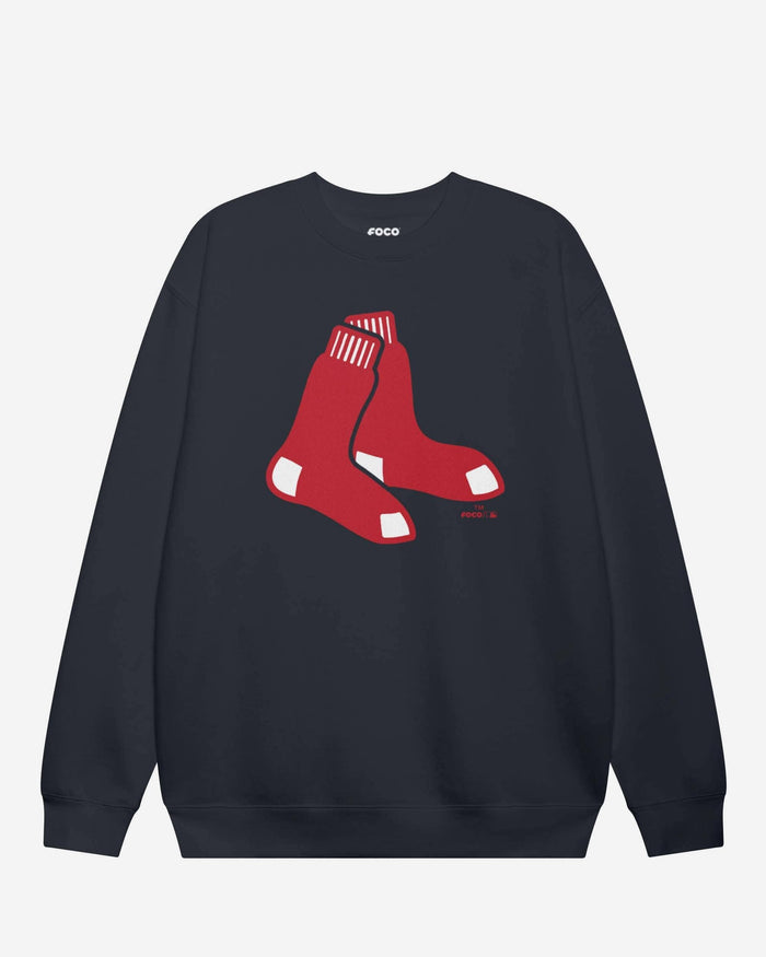 Boston Red Sox Alternate Logo Crew Neck Sweatshirt FOCO Navy S - FOCO.com