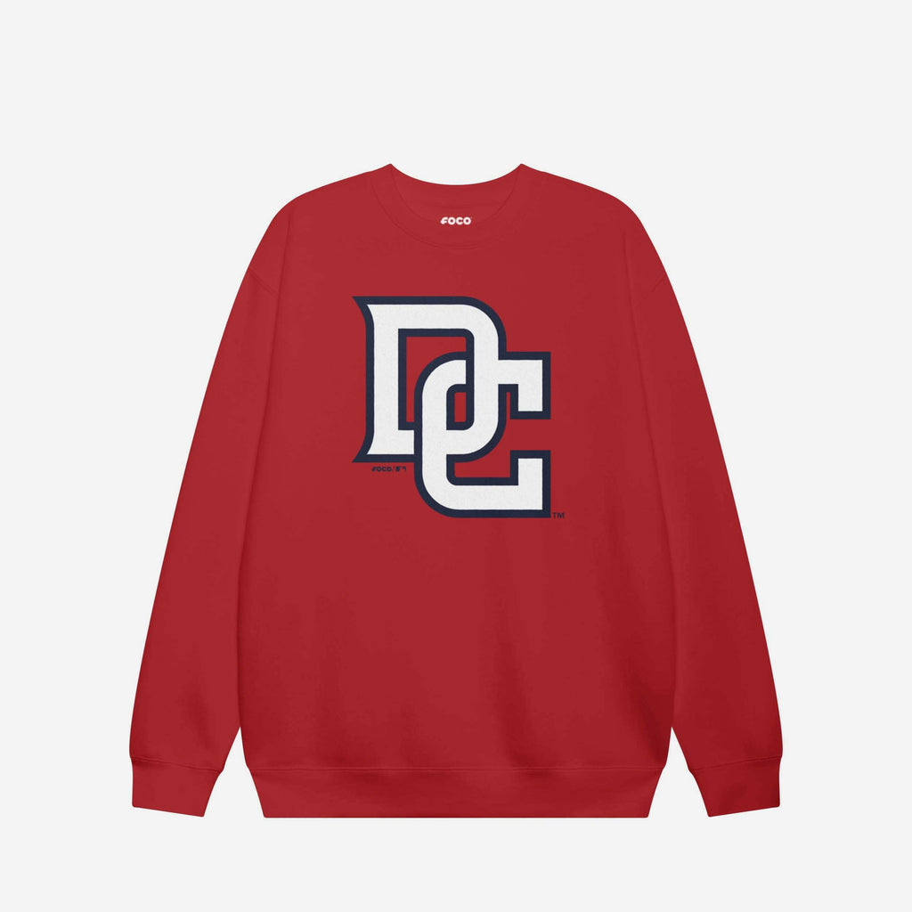 Washington Nationals Alternate Logo Crew Neck Sweatshirt FOCO Red S - FOCO.com