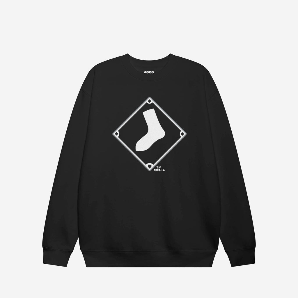 Chicago White Sox Alternate Logo Crew Neck Sweatshirt FOCO Black S - FOCO.com