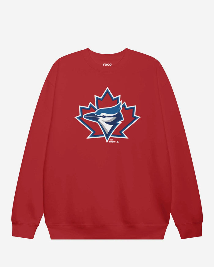 Toronto Blue Jays 1997 Alternate Logo Crew Neck Sweatshirt FOCO Red S - FOCO.com