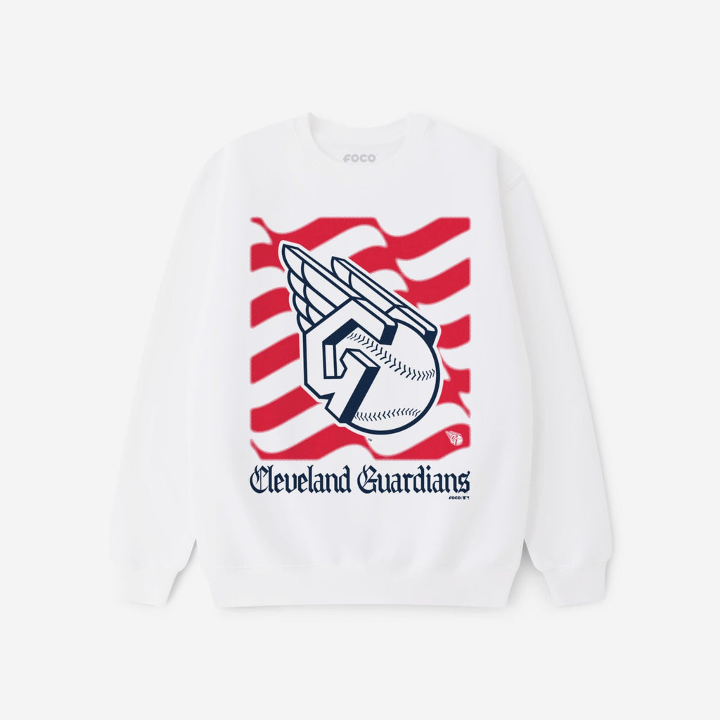 Cleveland Guardians American Heritage Wordmark Crew Neck Sweatshirt FOCO S - FOCO.com