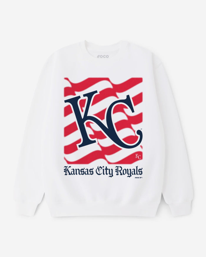 Kansas City Royals American Heritage Wordmark Crew Neck Sweatshirt