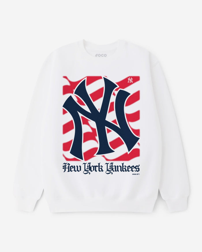 New York Yankees American Heritage Wordmark Crew Neck Sweatshirt