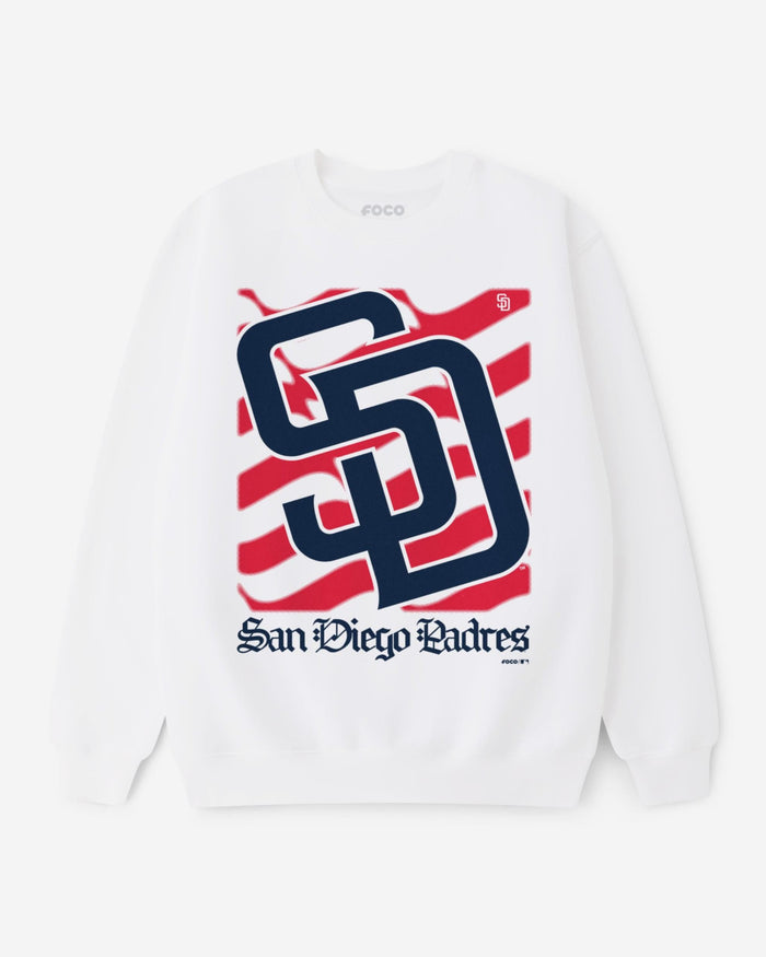 San Diego Padres American Heritage Wordmark Crew Neck Sweatshirt