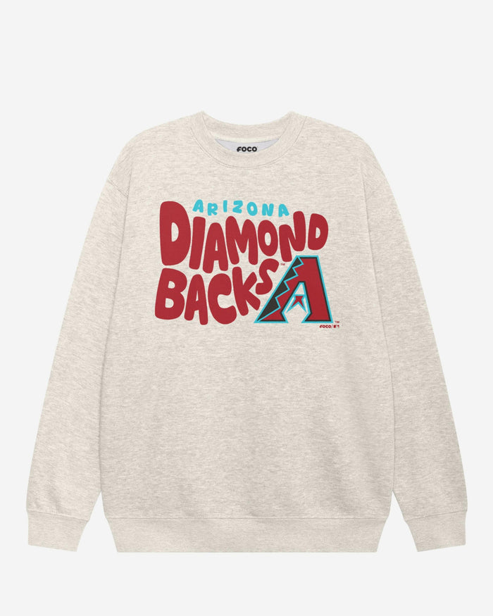 Arizona Diamondbacks Bubble Crew Neck Sweatshirt FOCO S - FOCO.com