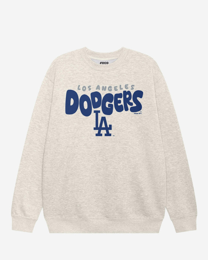 Los Angeles Dodgers Bubble Crew Neck Sweatshirt FOCO S - FOCO.com
