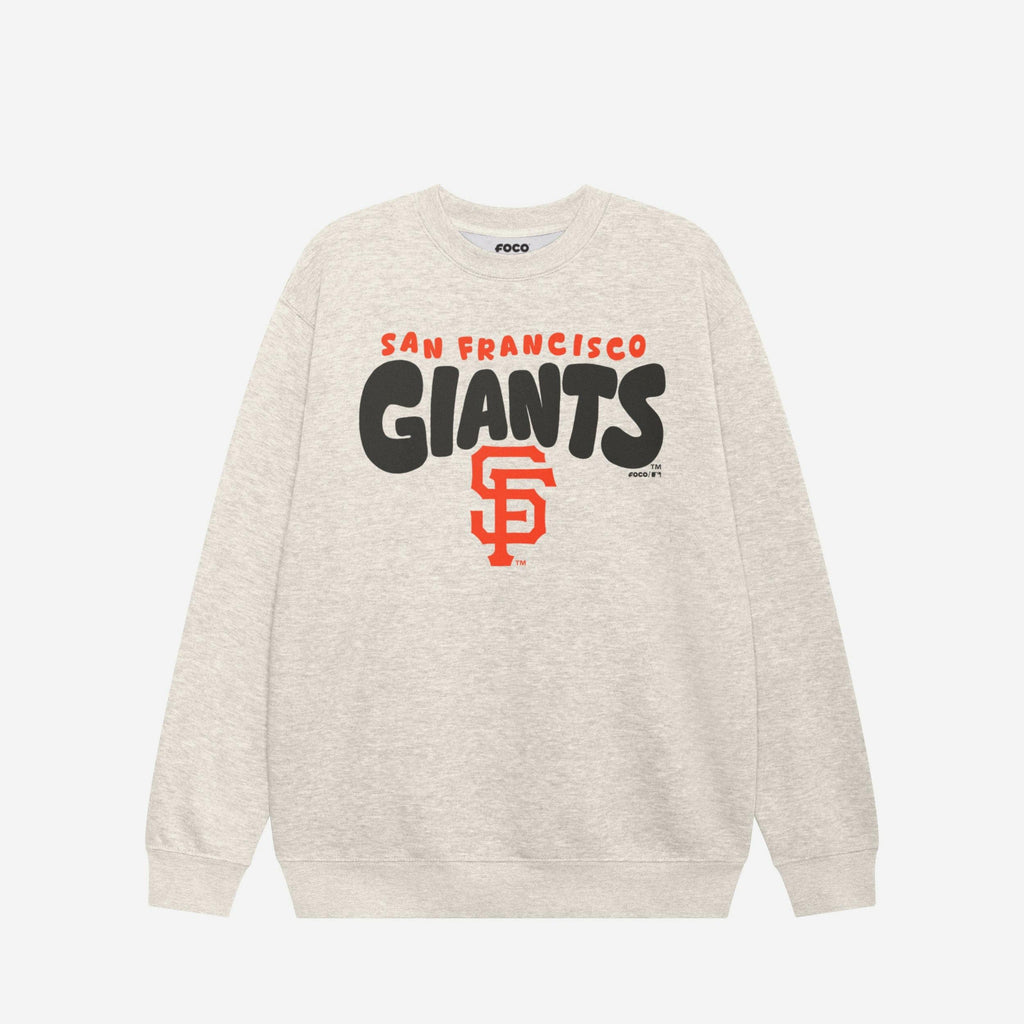 San Francisco Giants Bubble Crew Neck Sweatshirt FOCO S - FOCO.com