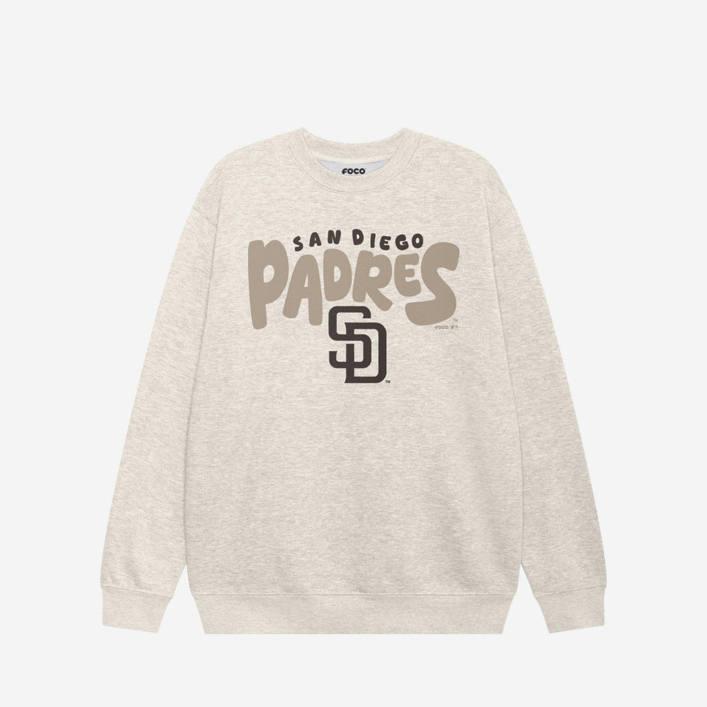 San Diego Padres Bubble Crew Neck Sweatshirt FOCO S - FOCO.com