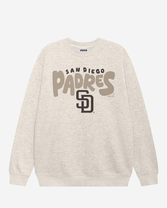 San Diego Padres Bubble Crew Neck Sweatshirt FOCO S - FOCO.com