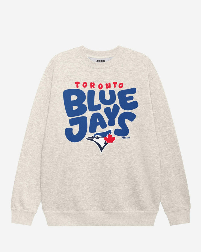 Toronto Blue Jays Bubble Crew Neck Sweatshirt