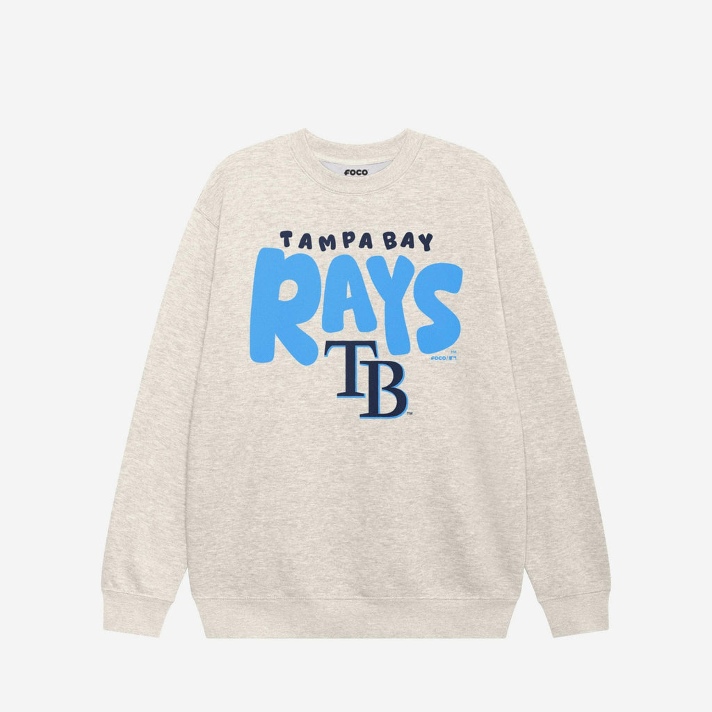Tampa Bay Rays Bubble Crew Neck Sweatshirt FOCO S - FOCO.com