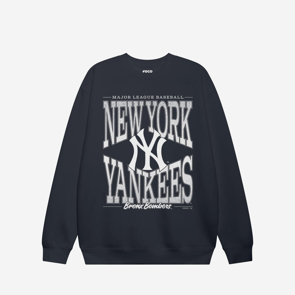 New York Yankees Diamond Dynasty Crew Neck Sweatshirt FOCO S - FOCO.com