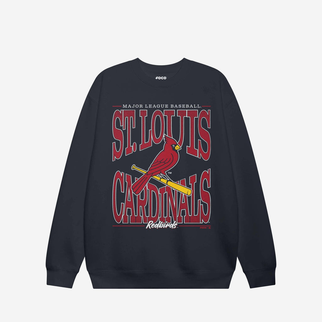 St Louis Cardinals Diamond Dynasty Crew Neck Sweatshirt FOCO S - FOCO.com