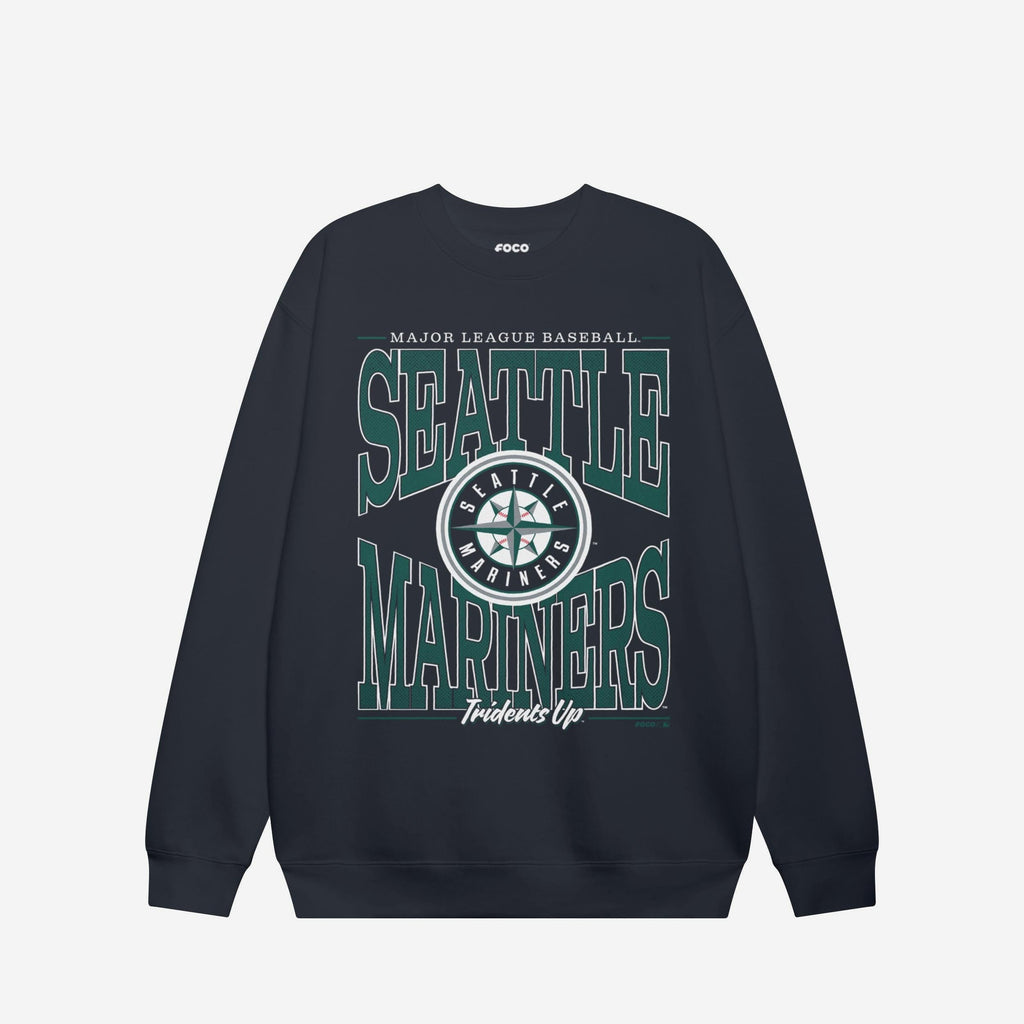 Seattle Mariners Diamond Dynasty Crew Neck Sweatshirt FOCO S - FOCO.com