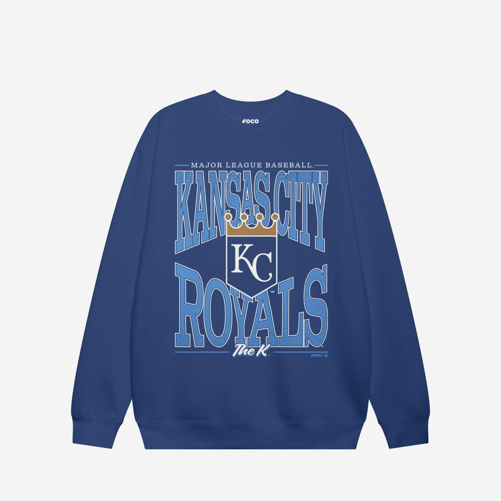 Kansas City Royals Diamond Dynasty Crew Neck Sweatshirt FOCO S - FOCO.com