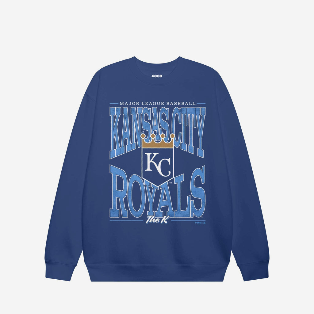 Kansas City Royals Diamond Dynasty Crew Neck Sweatshirt FOCO S - FOCO.com