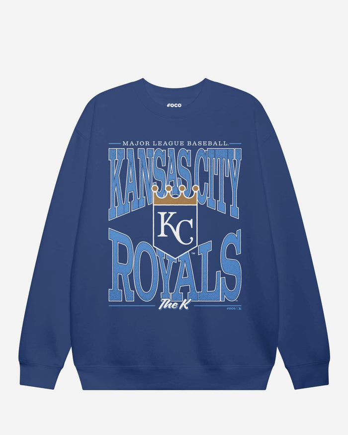 Kansas City Royals Diamond Dynasty Crew Neck Sweatshirt FOCO S - FOCO.com
